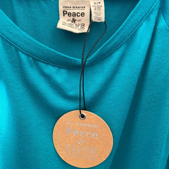 Chiffon Off The Shoulder Blue Top - Picture 6 of 10